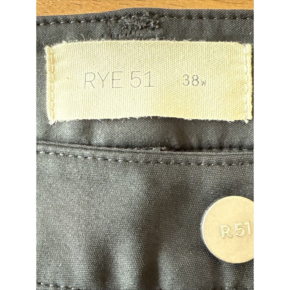 Rye 51 Performance Knit Chino Black 38W Silo Straight‎ Fit LuxeKnit NWT - Picture 8 of 11
